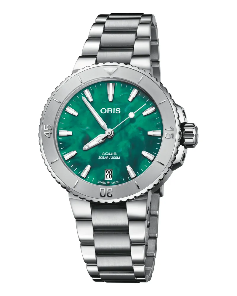 ORIS Oris X Bracenet 36,5mm Lünette mit Minutenskala Damenuhr 01 733 7770 4137-07 8 18 05P 
