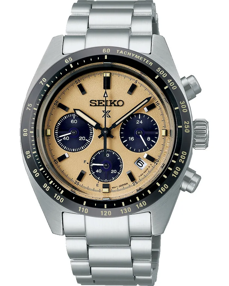Seiko Prospex Herrenuhr Solar SSC817P1 Beige