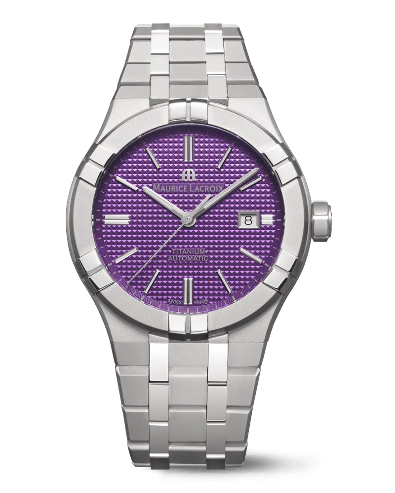 Maurice Lacroix Aikon Automatic Titanium Ai6008-tt032-430-1 Violette