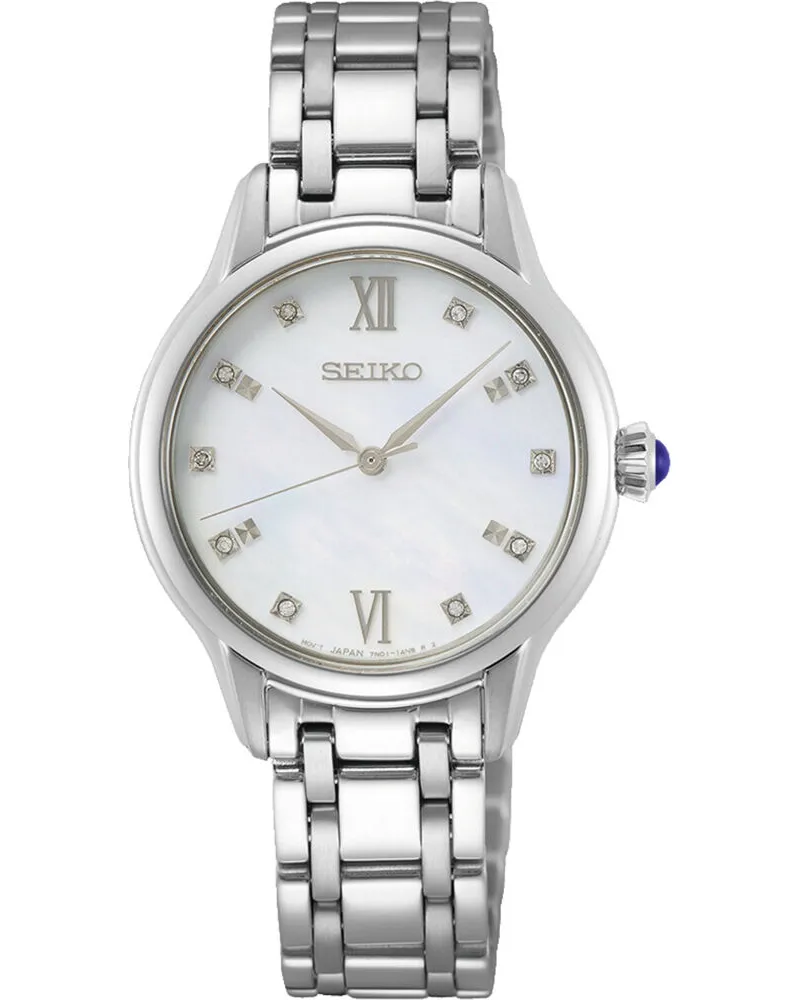 Seiko Quarzuhr SRZ537P1 Damenuhr Perlmutt