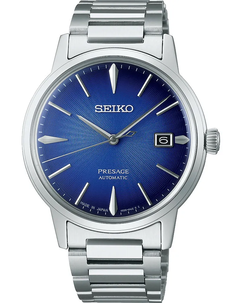 Seiko Presage Cocktail Herrenuhr SRPJ13J1 Blau