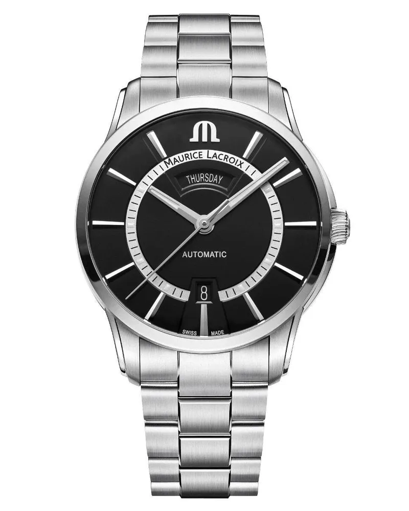 Maurice Lacroix Pontos Day Data Herrenuhr PT6358-SS002-334-1 Schwarz