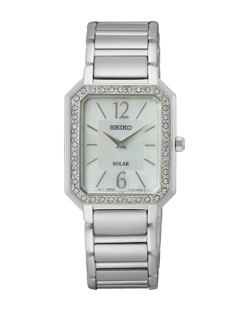 Seiko Klassik Solar SUP465P1 Damenuhr Silber