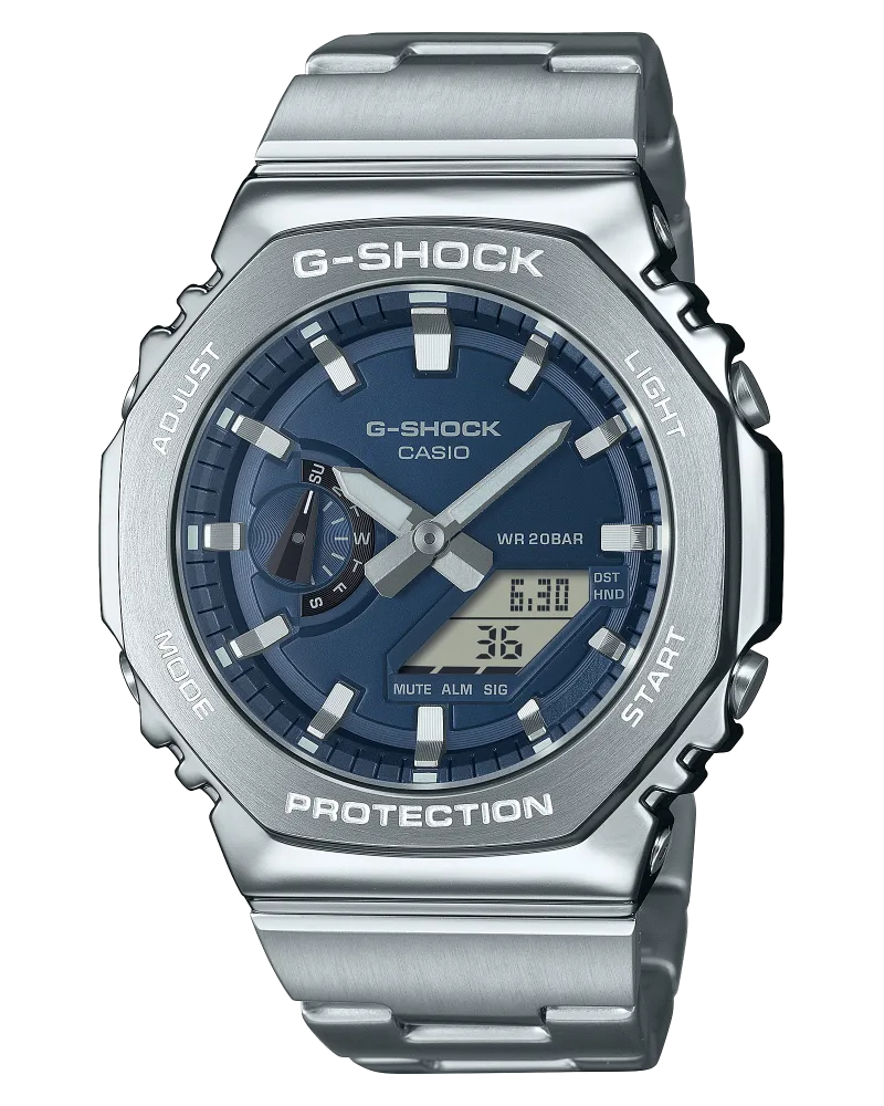 Casio Classic Herrenuhr GM-2110D-2BER Blau