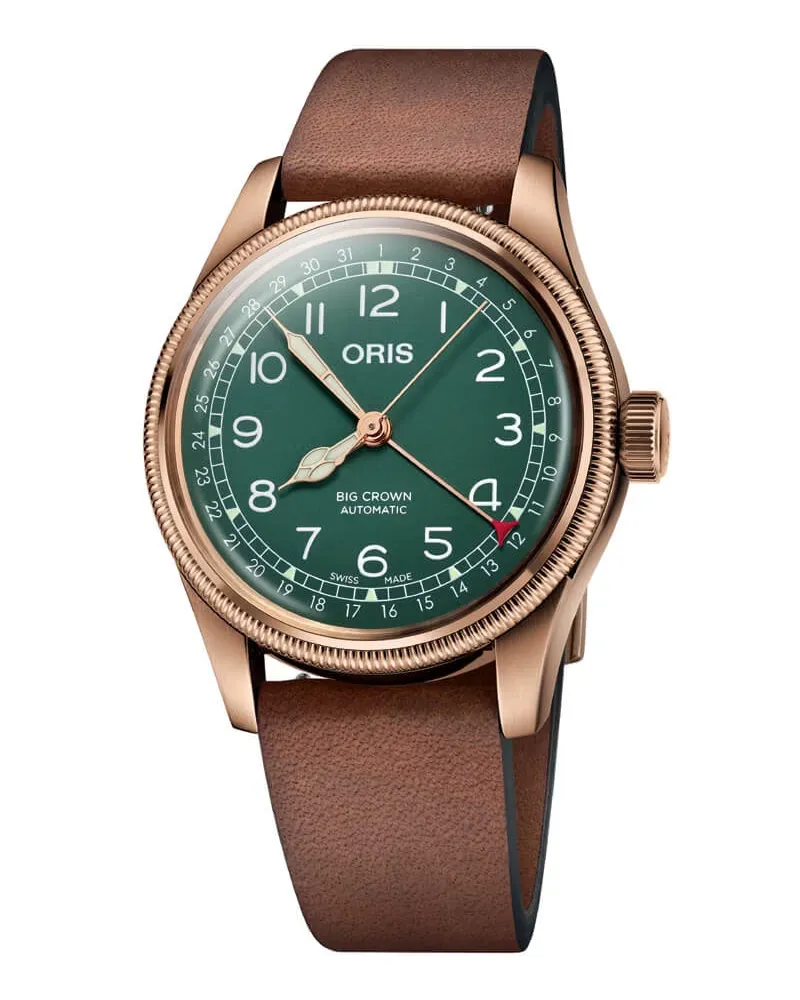 ORIS Big Crown Pointer Date 80th Anniversary Edition Herrenuhr 01 754 7741 3167-07 5 20 58BR Grün
