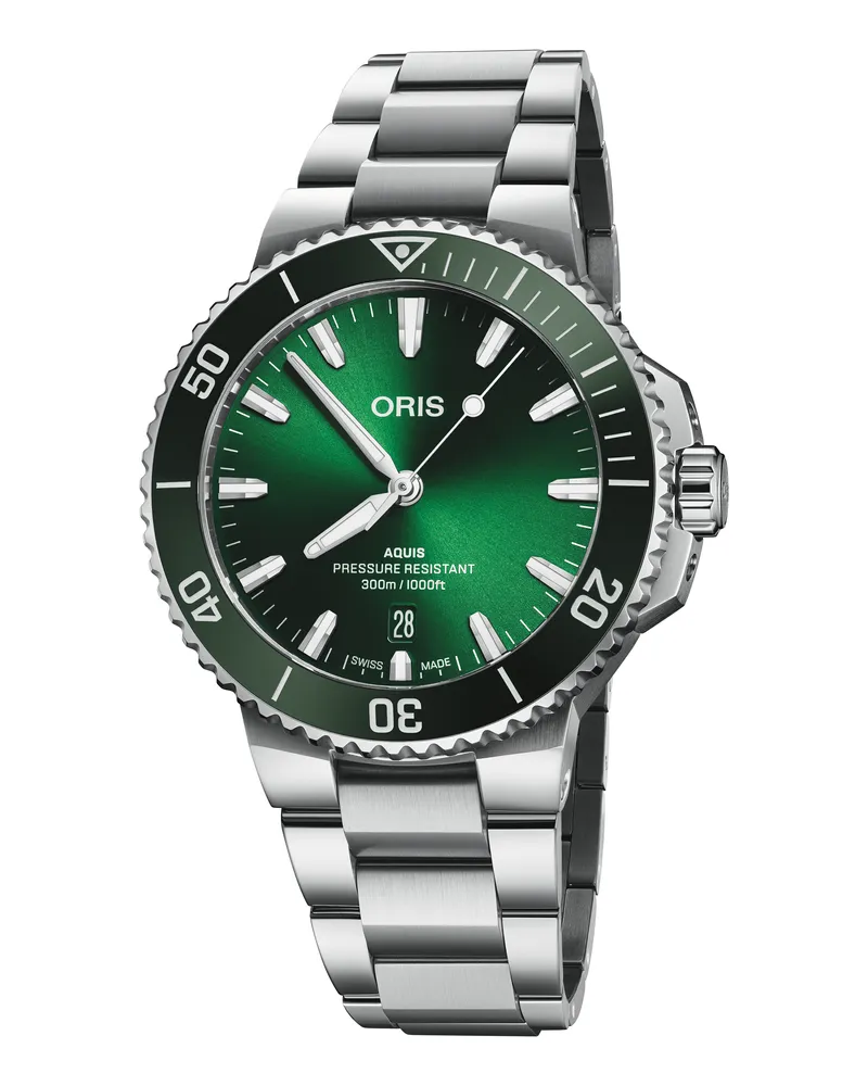 ORIS Herrenuhr Aquis 01 733 7787 4157-07 8 22 04PEB Grün