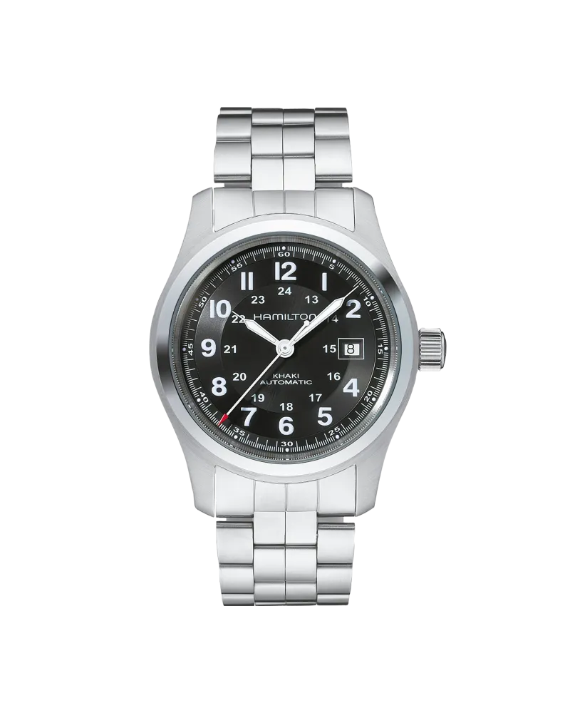 HAMILTON Khaki Field Automatik H70515137 Herrenuhr Schwarz