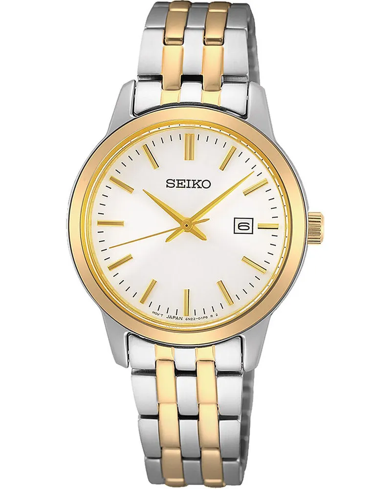 Seiko Quarz SUR410P1 Damenuhr Weiß