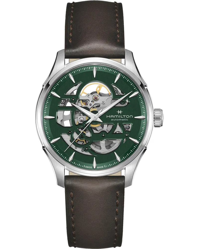 HAMILTON Jazzmaster Skeleton Auto Herrenuhr H42535560 Grün