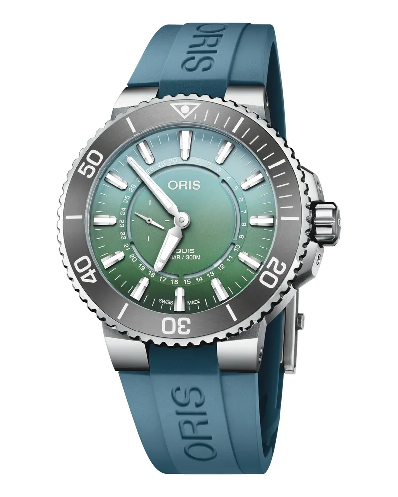 ORIS Herrenuhr Aquis 01 743 7734 4197-Set Grün