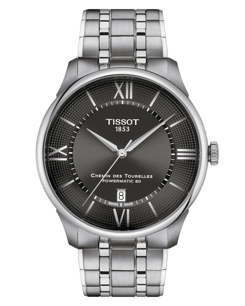 Tissot Chemin des Tourelles Powermatic 80 Herrenuhr T139.407.11.068.00 Schwarz