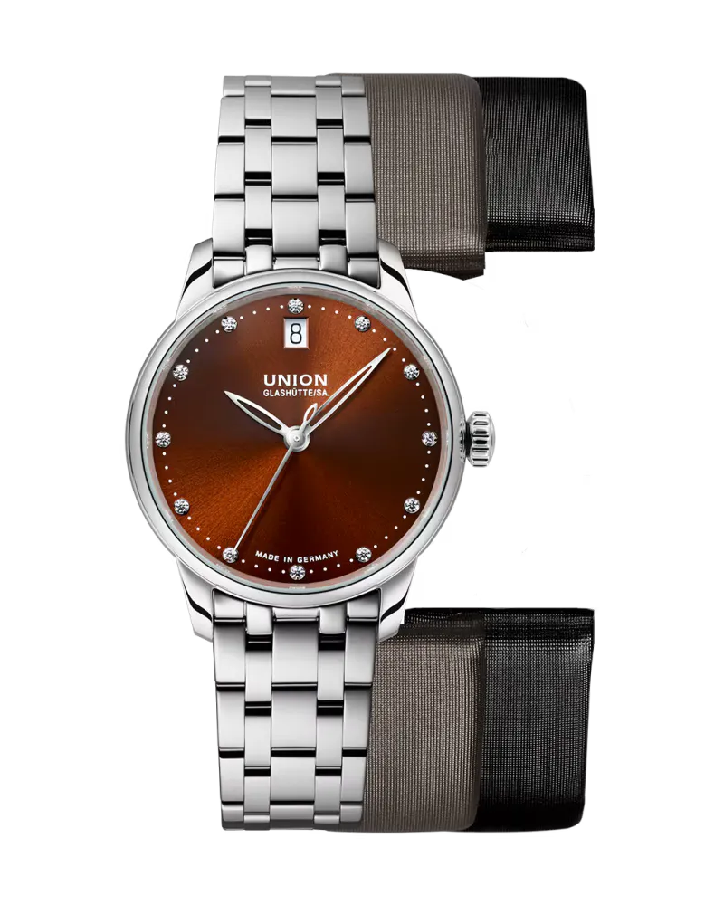Union Glashütte Data Damenuhr D013.207.11.296.00 Braun