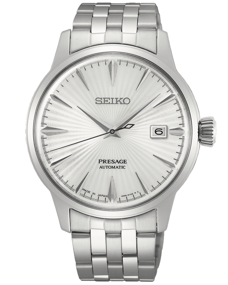 Seiko Presage Herrenuhr Automatik SRPG23J1 Weiß