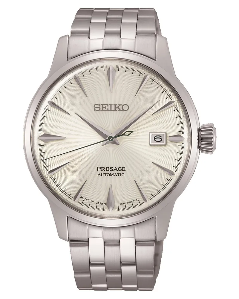 Seiko Presage Herrenuhr Automatik SRPG23J1 Weiß