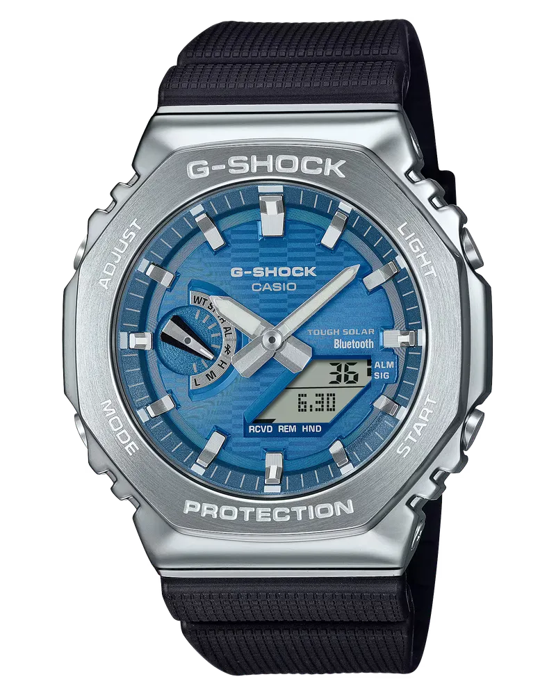 Casio G-Steel Protection Classic, Silikonband, Solar, 44mm Herrenuhr GBM-2100A-2BER 