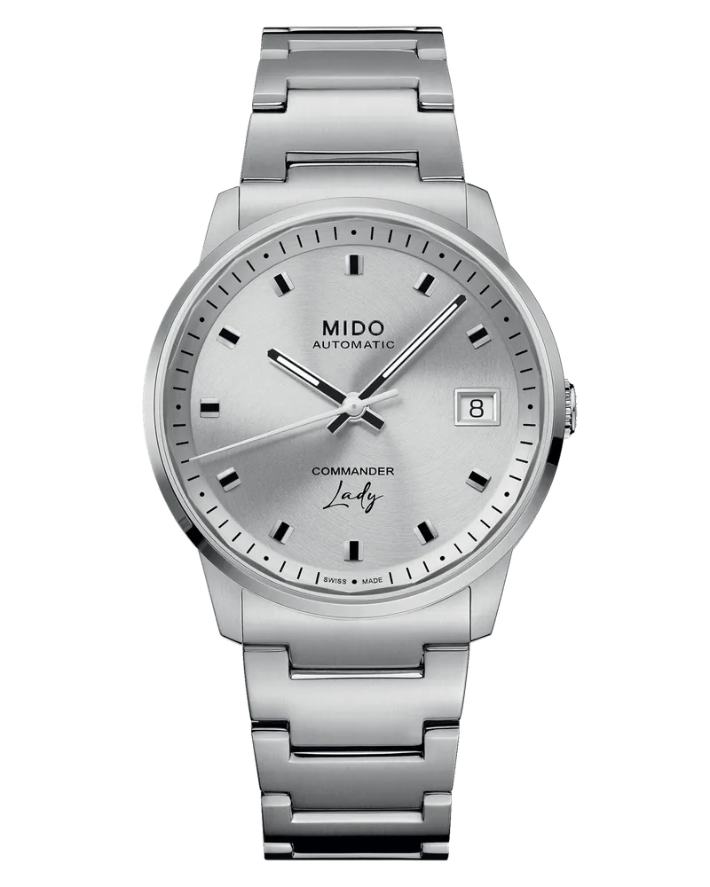 Mido Commander Lady M021.207.11.031.00 Damenuhr Silber