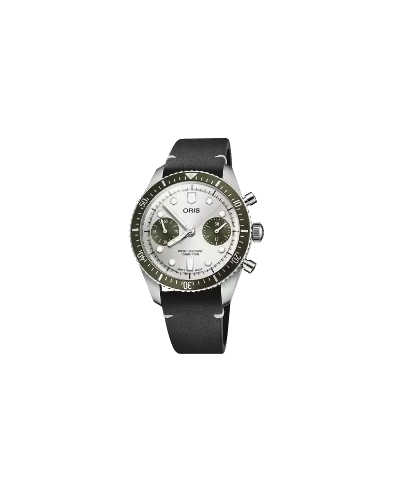 ORIS DIVERS SIXTY‑FIVE CHRONOGRAPH Herrenuhr 01 771 7791 4051-07 6 20 01 Grau