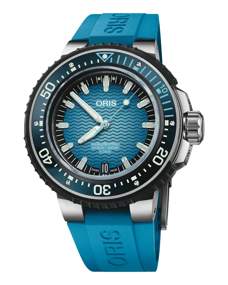 ORIS Herrenuhr Aquis Pro Blau