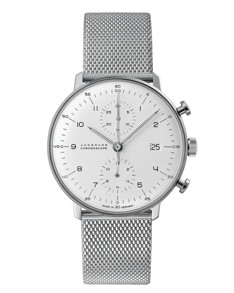 Junghans max bill Chronoscope Saphirglas Herren 