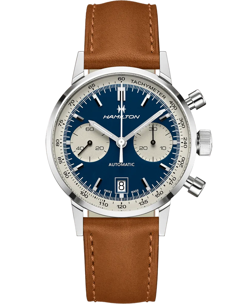 HAMILTON Intra-Matic Automatik Chrono H38416541 Herrenuhr Blau