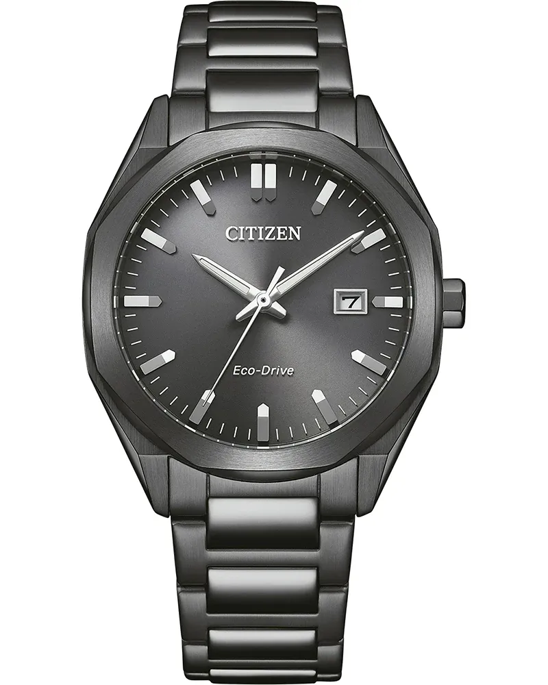 Citizen Eco-Drive Edelstahl Grau, 38mm, Analog-Quartzkaliber E111 Herrenuhr BM7625-80H Grau