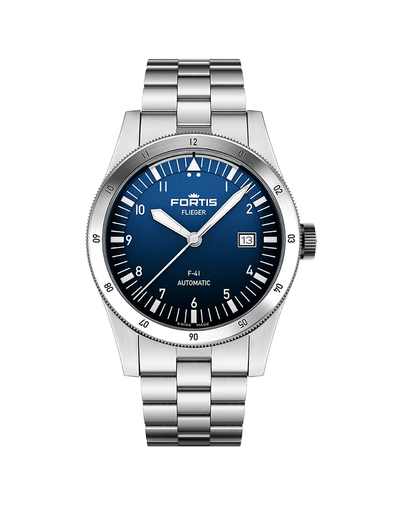 FORTIS FLIEGER F-41 Automatic Liberty Blue Herrenuhr F4220024 Blau