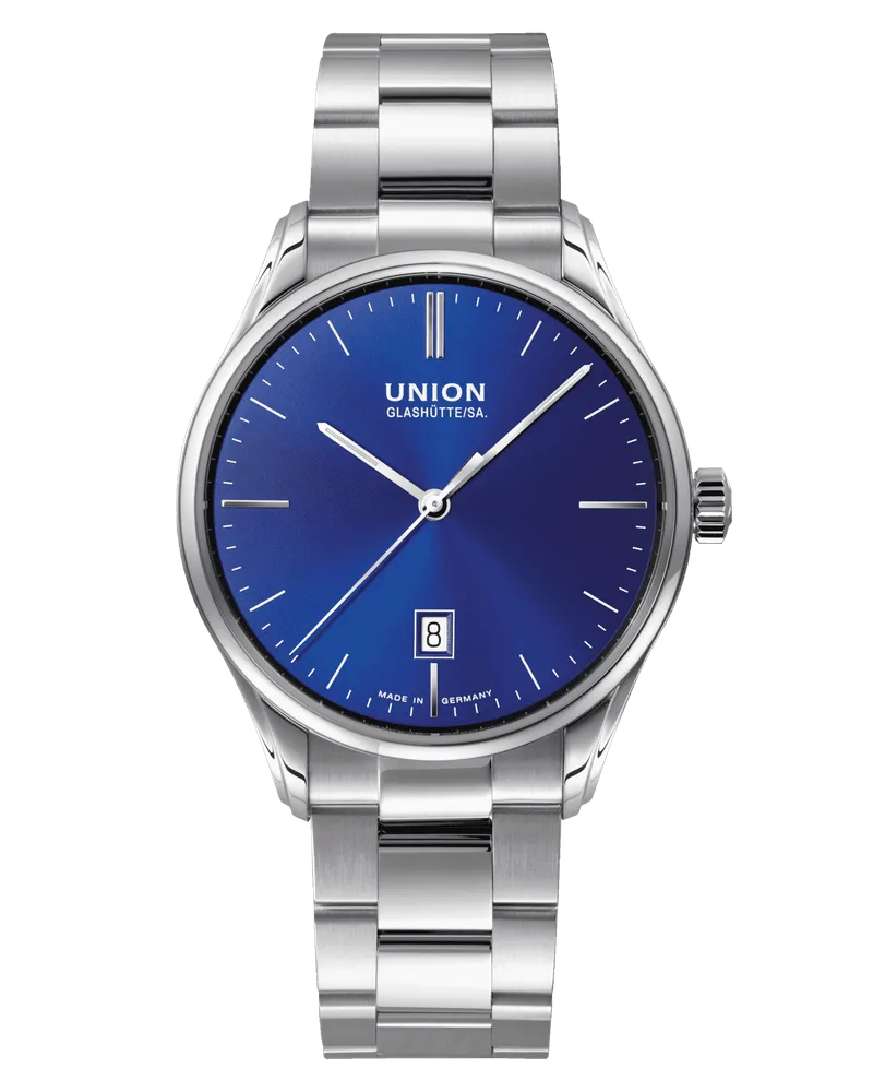 Union Glashütte Viro Date Herrenuhr D011.407.11.041.00 Blau