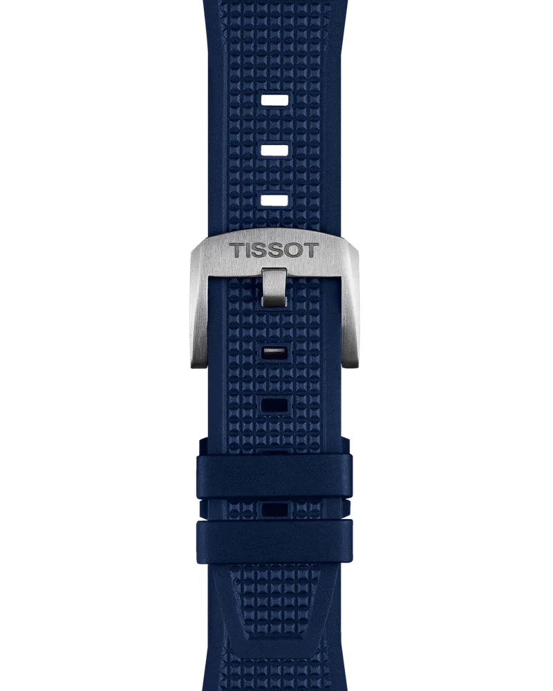 Tissot Ersatzarmband Kautschuk blau 12 mm für PRX 