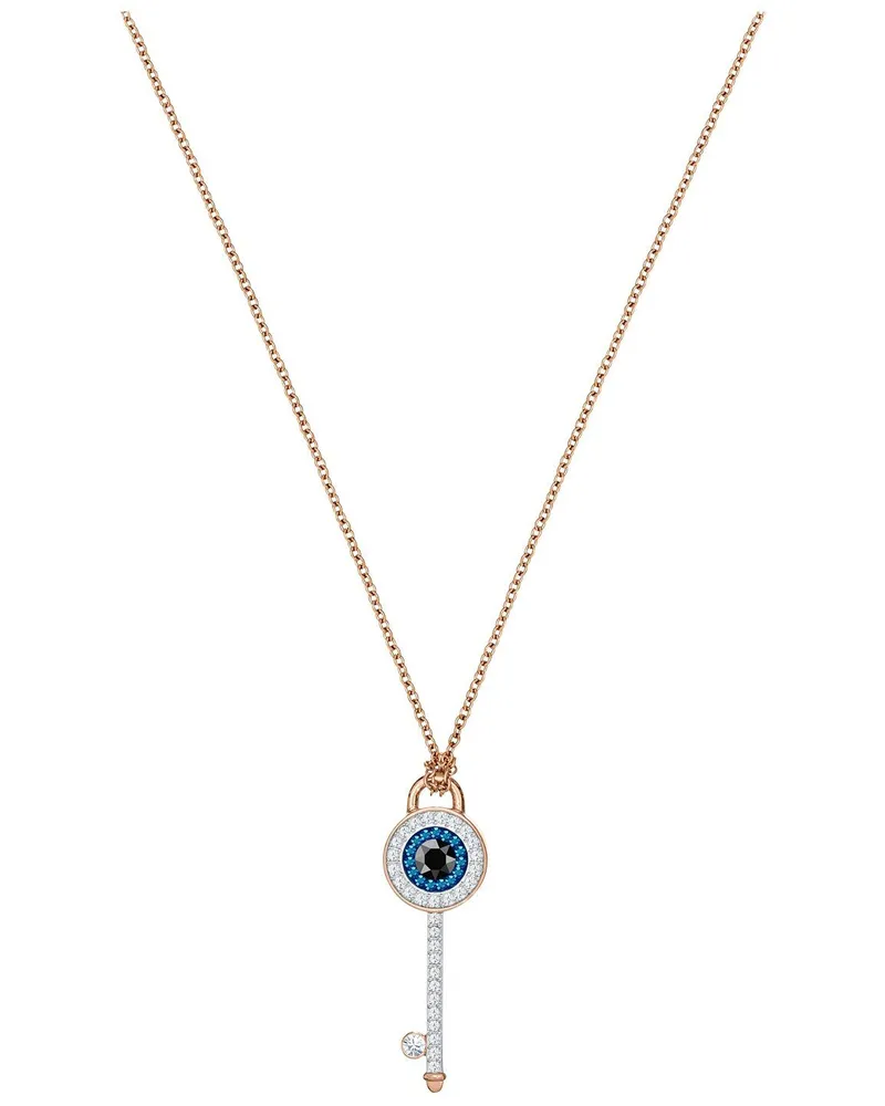 Swarovski Duo Evil Eye Anhänger, mehrfarbig, rosé Vergoldung 5437517 