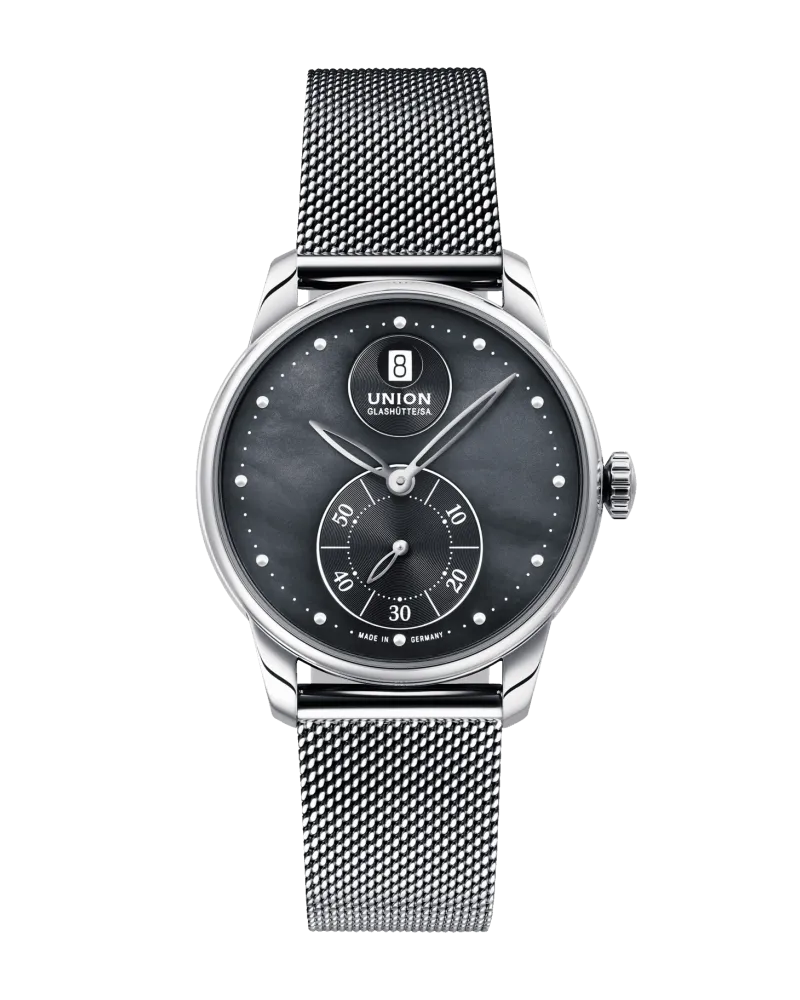 Union Glashütte Small Second Damenuhr D013.228.11.121.00 Schwarz
