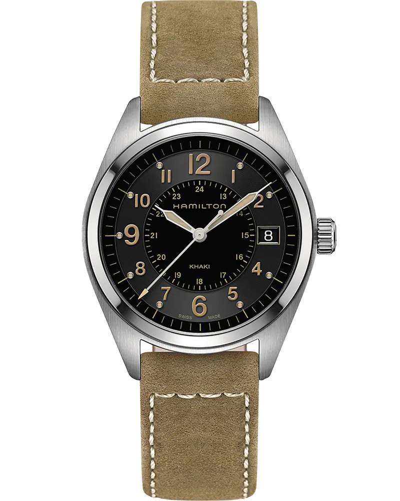 HAMILTON Khaki Field Quartz H68551833 Herrenuhr Schwarz