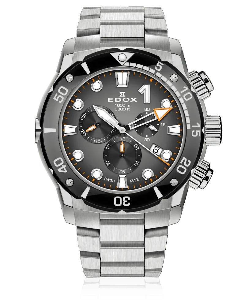 Edox CO-01 Herrenuhr 10242-TINM-GIDNO Grau