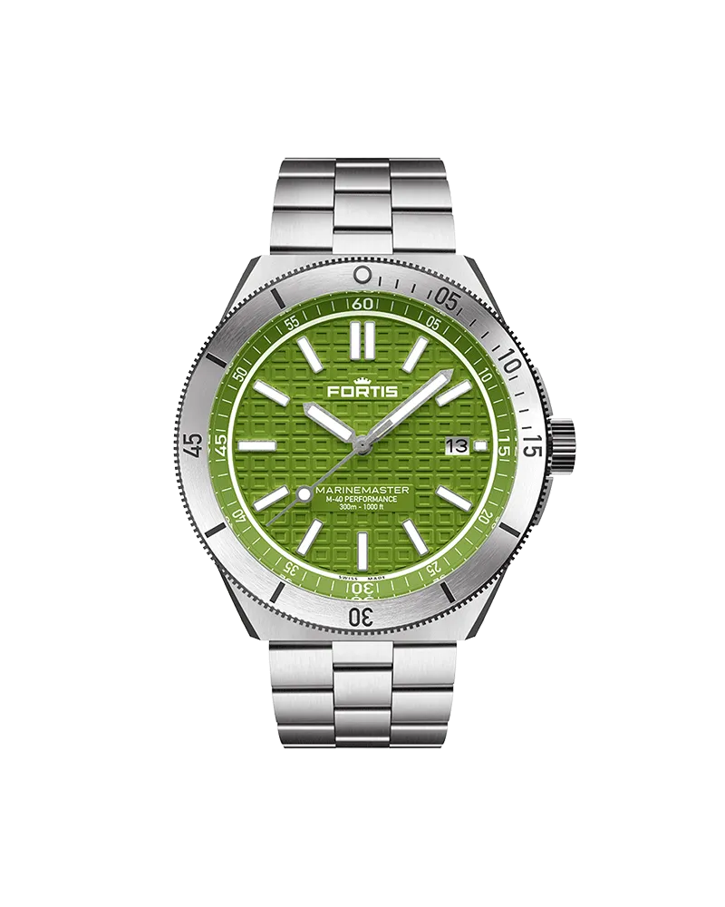 FORTIS Marinemaster M-40 Woodpecker Green Herrenuhr F8120008 Grün