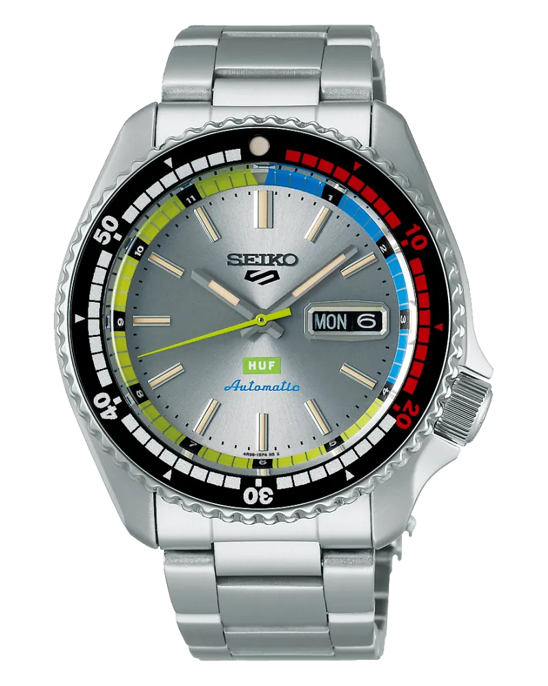 Seiko Herrenuhr 5 Sports Automatikuhr SRPL33K1 Silber