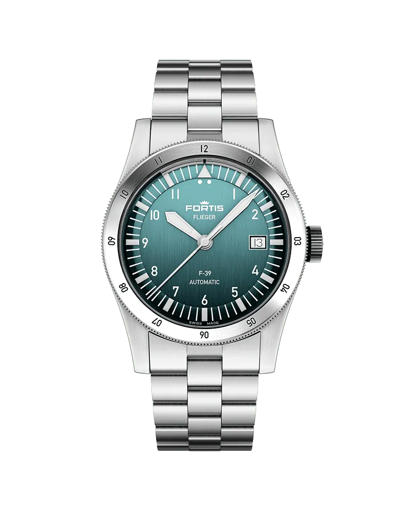 FORTIS FLIEGER F-39 Automatic Petrol Herrenuhr F4220019 Petrol