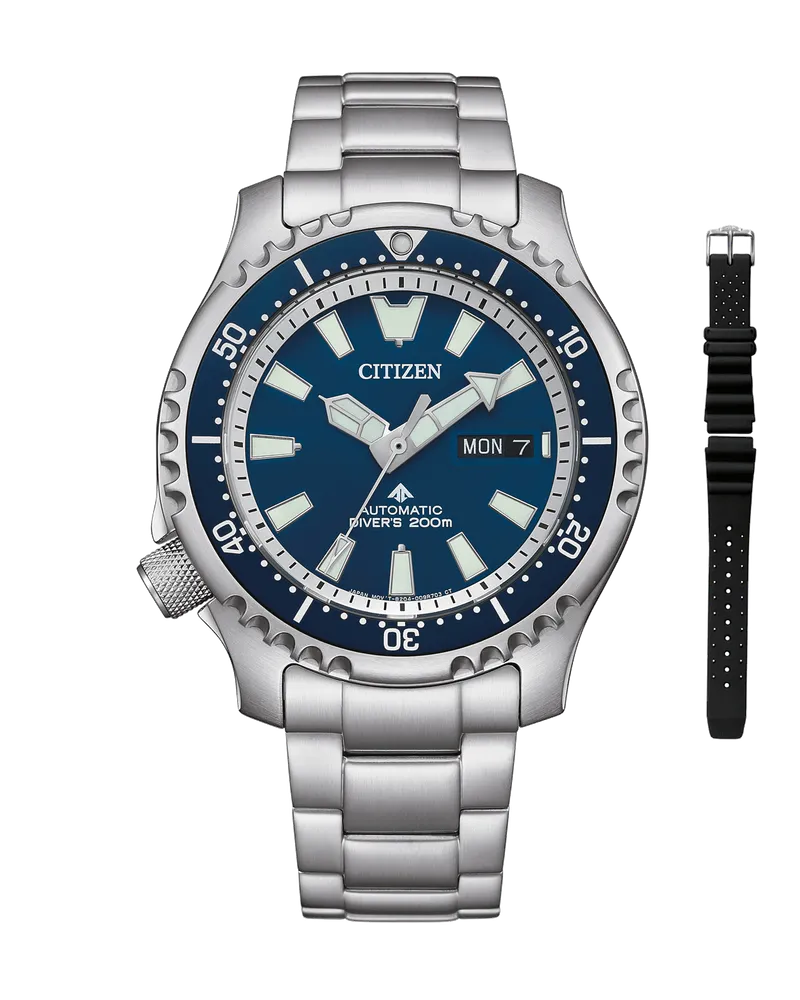 Citizen Promaster Marine Automatik Divers Herrenuhr inklusive Ersatzband NY0161-63LE Blau