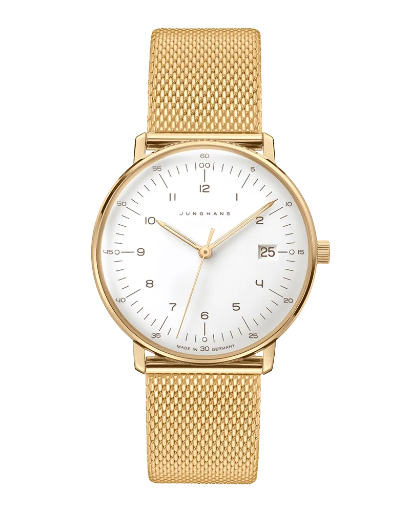 Junghans max bill Saphirglas Damenuhr 47/7452.46 Weiß