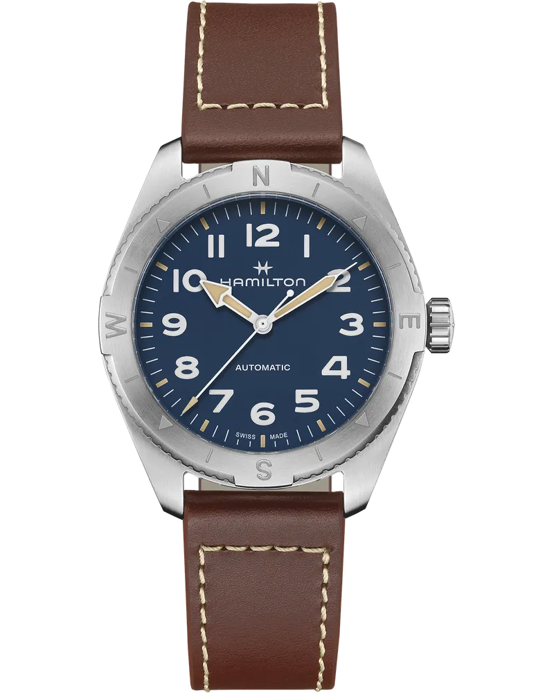 HAMILTON Khaki Field Expedition Herrenuhr H70315540 Blau