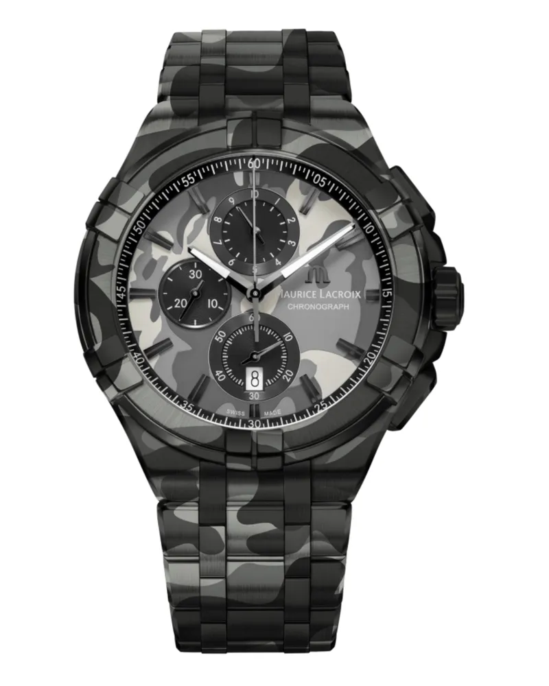 Maurice Lacroix Aikon Chronograph Limited Edition Herrenuhr AI1018-PVB02-336-1 Schwarz