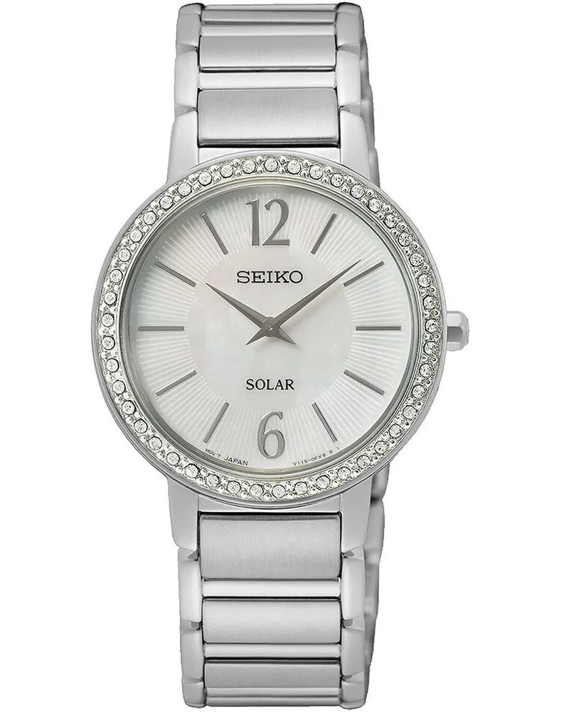 Seiko Klassik Solar SUP467P1 Damenuhr Silber