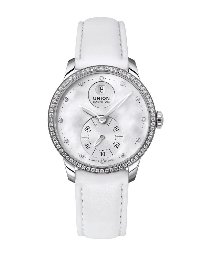 Union Glashütte Small Second Damenuhr D013.228.66.116.00 Weiß