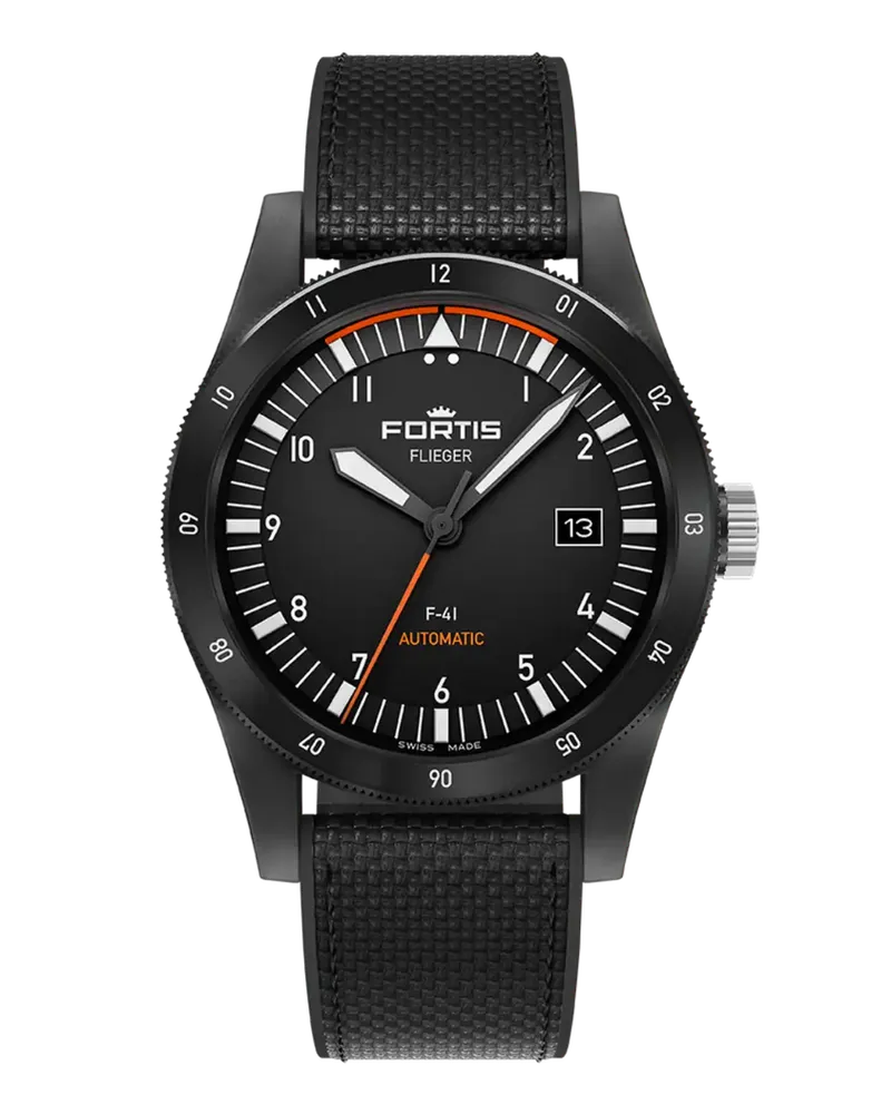 FORTIS FLIEGER F-39 WERK 7 Herrenuhr F4220028 Schwarz