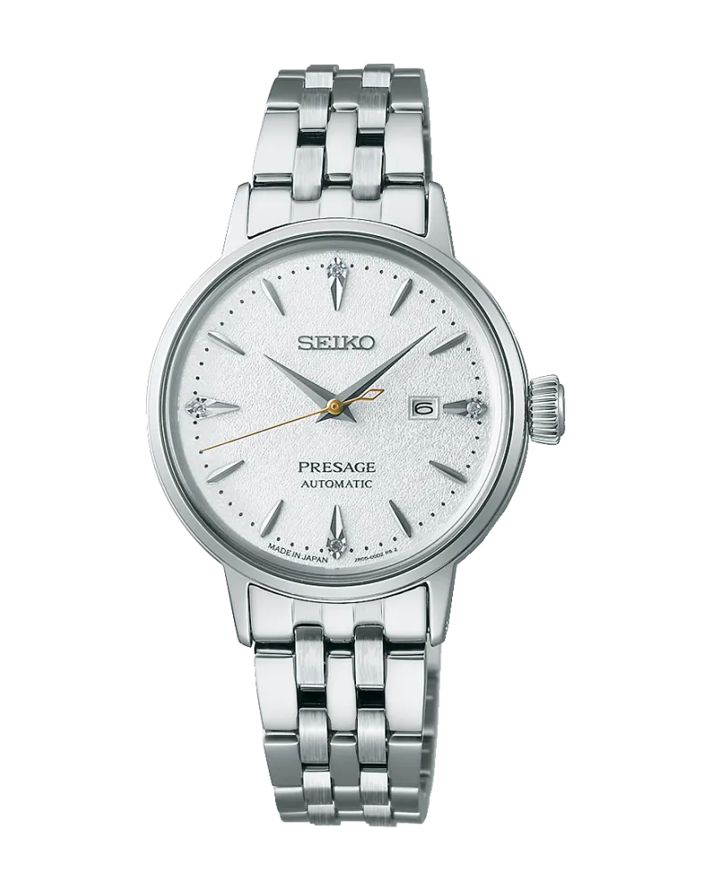 Seiko Presage Automatik Cocktail Time Damenuhr SRE017J1 Weiß