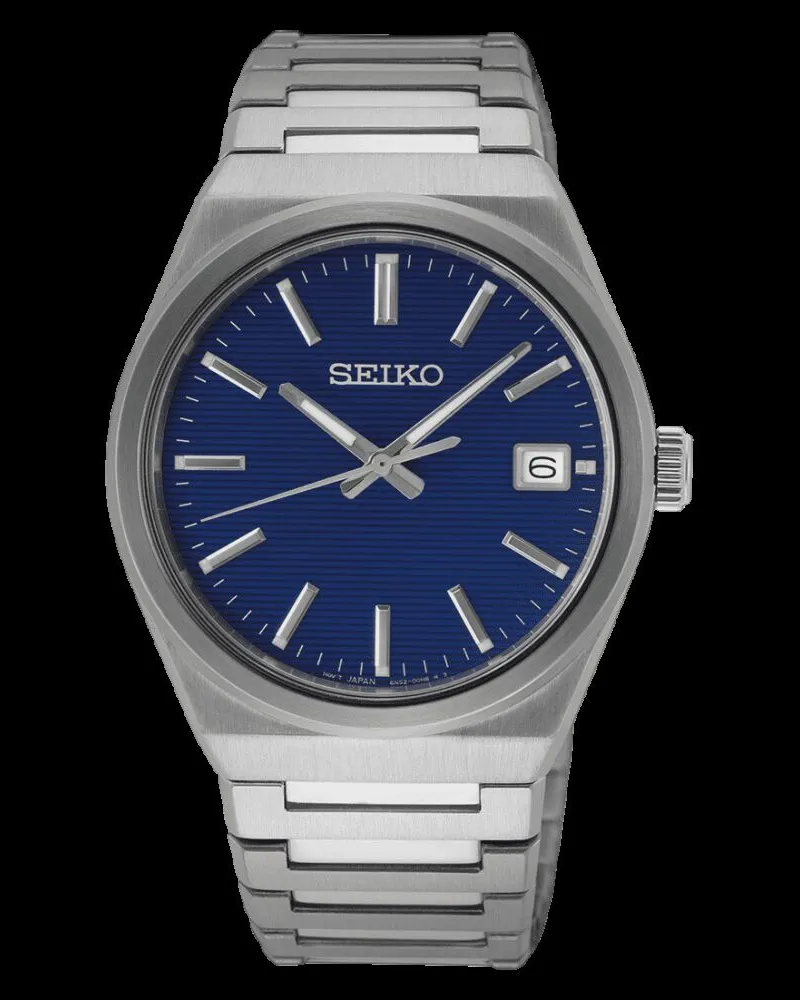 Seiko 3 Zeiger Quarz Herrenuhr SUR555P1 Blau
