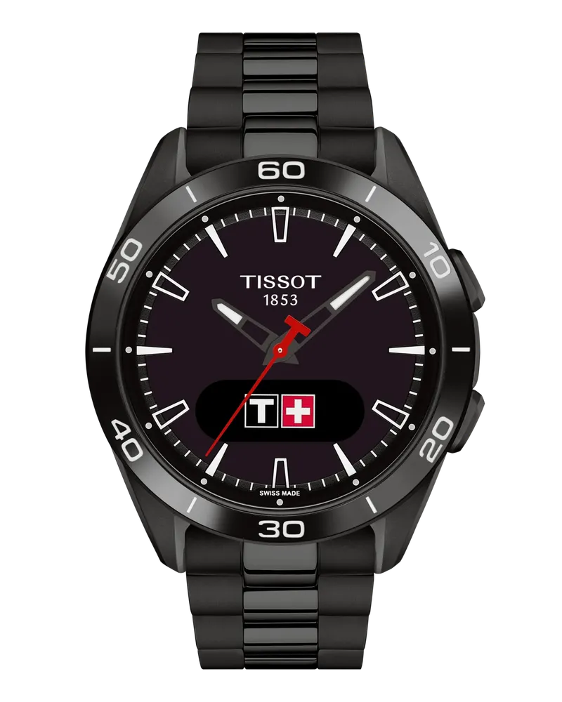 Tissot T-TOUCH Connect Sport 43.75mm, Swiss Made Quarzwerk mit Touch-Technologie, Solar Herrenuhr T153.420.44.051.01 