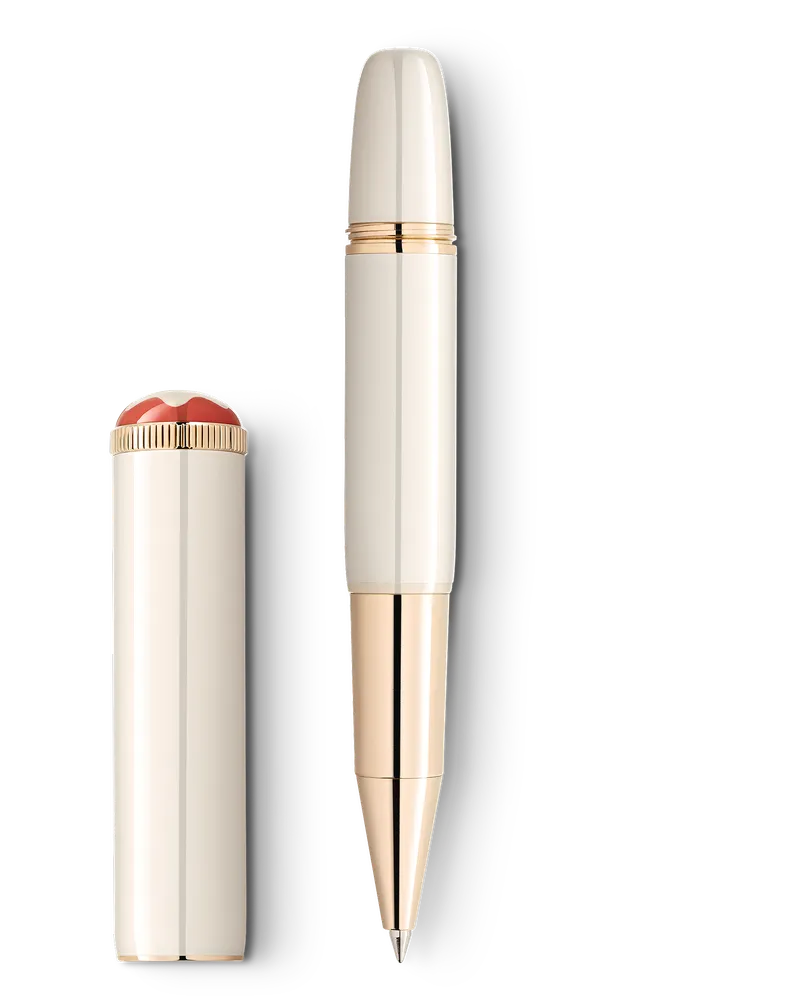 Montblanc Montblanc Heritage Rouge et Noir „Baby“ Special Edition Ivory-Coloured Rollerball - Elfenbein - Edellack - MB128122 - Rollerballs Elfenbein