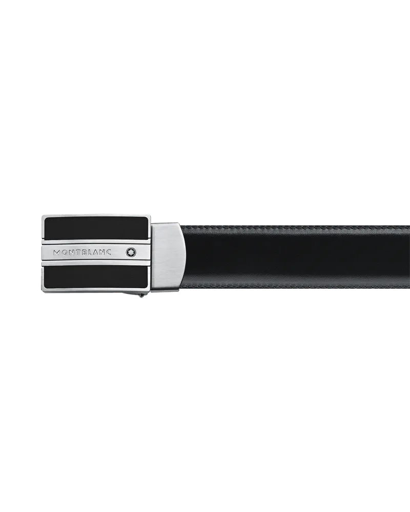Montblanc Gürtel aus wendbarem Leder in Schwarz/Braun, 30 mm - Schwarz | Braun - Leder - MB128136 - Gürtel Schwarz