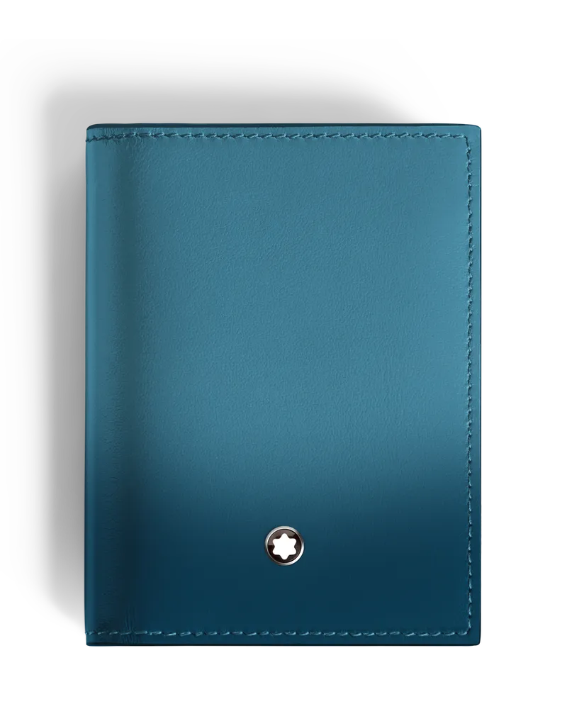 Montblanc Meisterstück Kartenetui 4 cc - Rauchiges Sfumato-Blau - Leder - MB199270 - Kartenetuis Rauchiges