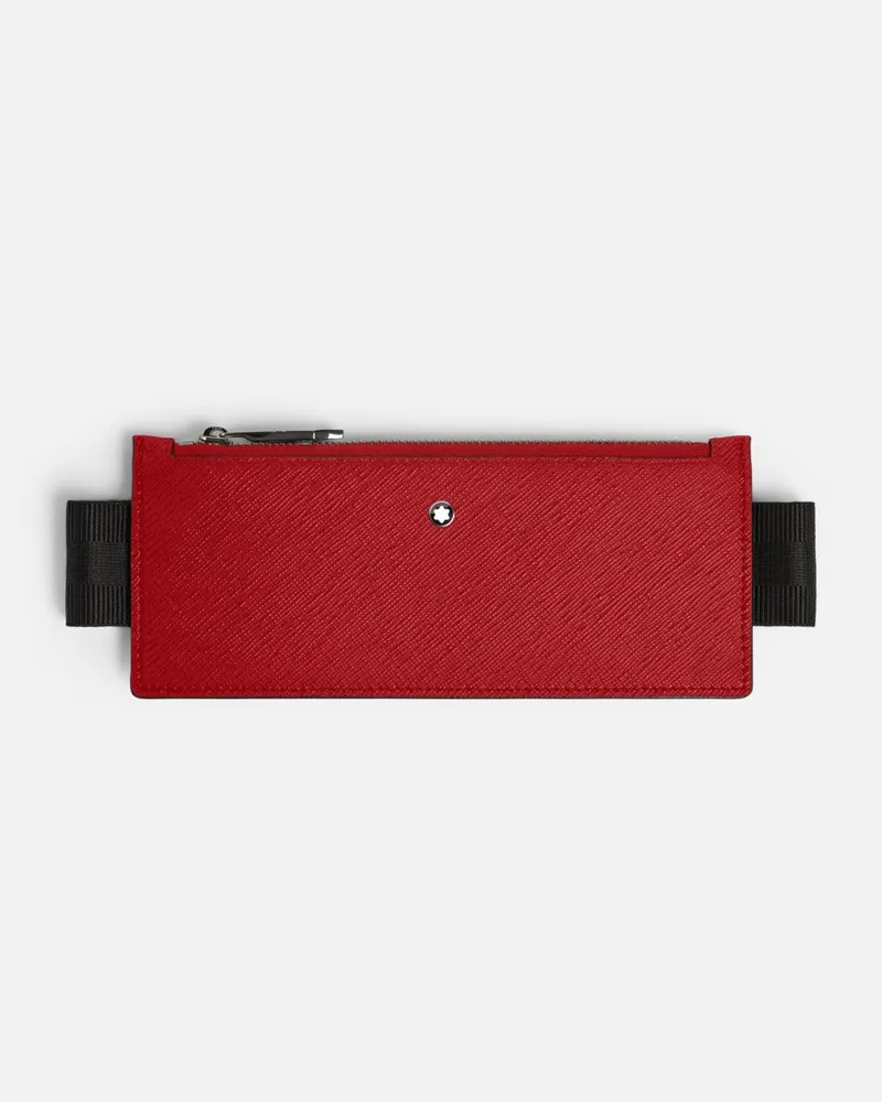Montblanc Sartorial Etui Für 2 Schreibgeräte Mit Reißverschluss Und Elastikband - Stifteetuis - Rot Rot