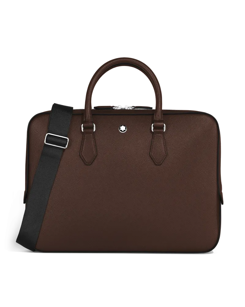 Montblanc Flache Schreibmappe aus Sartorial Leder - Ebenholz - Leder - MB222921 - Dokumententaschen Ebenholz